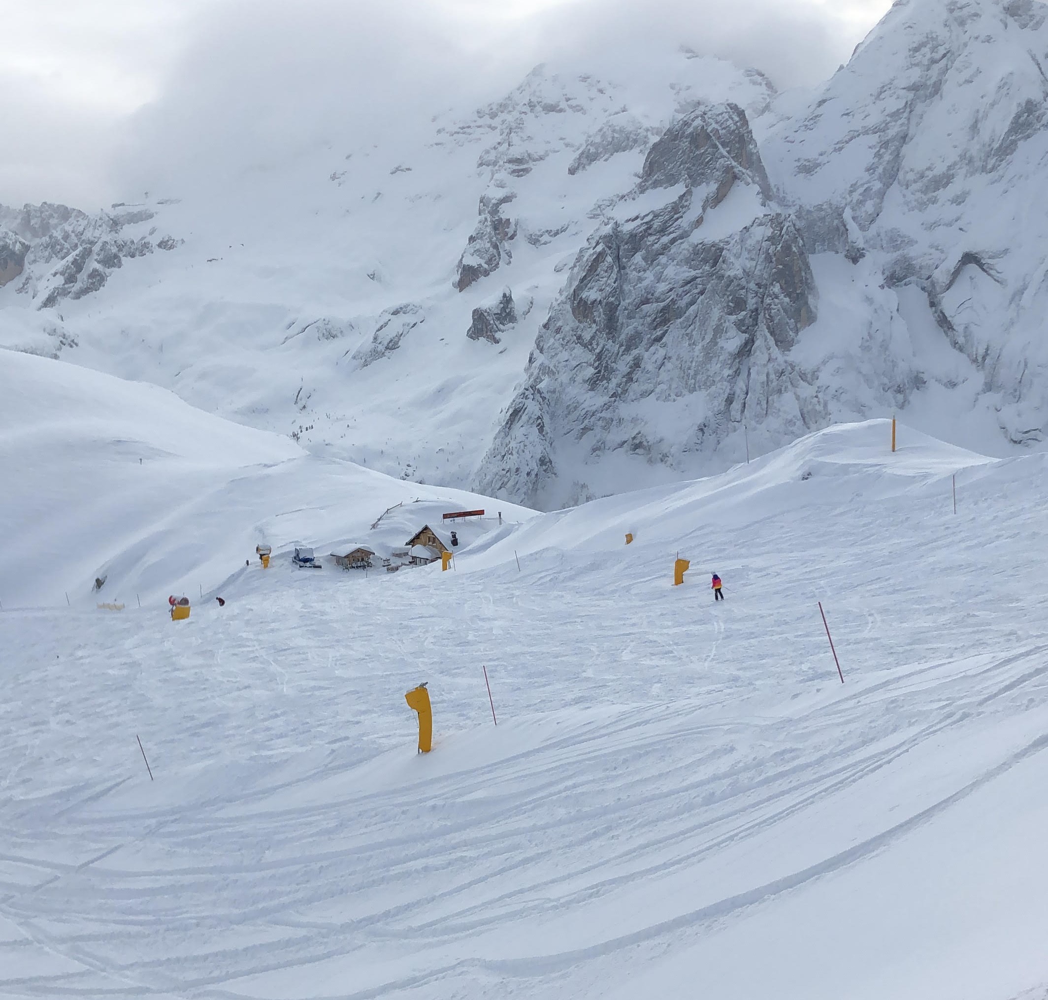 Arabba in Südtirol mit traumhaften Neuschnee